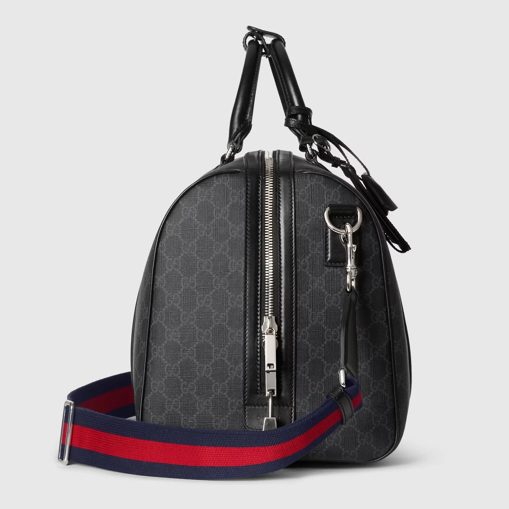 Gucci GG Canvas Medium Holdall Duffle Bag – Black