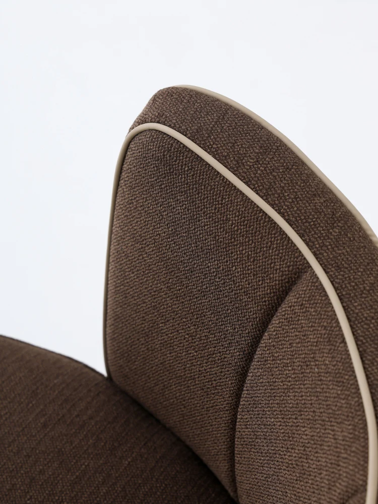 CH076 - Capella Lounge Chair: Italian, Cotton and Linen, Armchair, Sofa Chair
