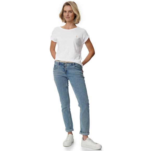 Gina Damen T-Shirt im Basic-Look