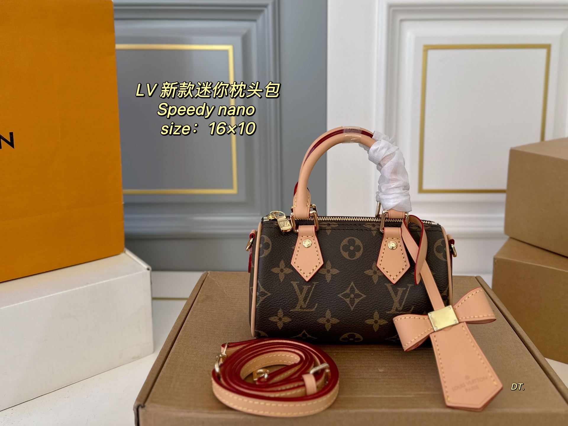 LV mini pillow bag exquisite Compact, lightweight, fashionable and versatile - cnluxepick
