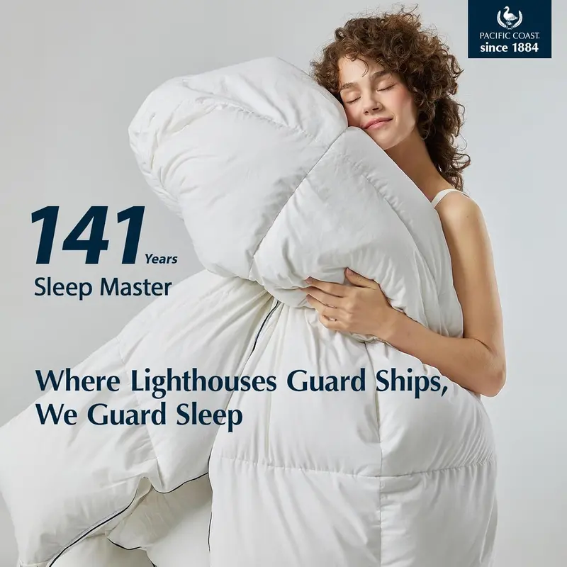 Premium Goose Feather Duvet – Queen Size, 100% Cotton Shell, Ultra-Soft & Breathable Fill