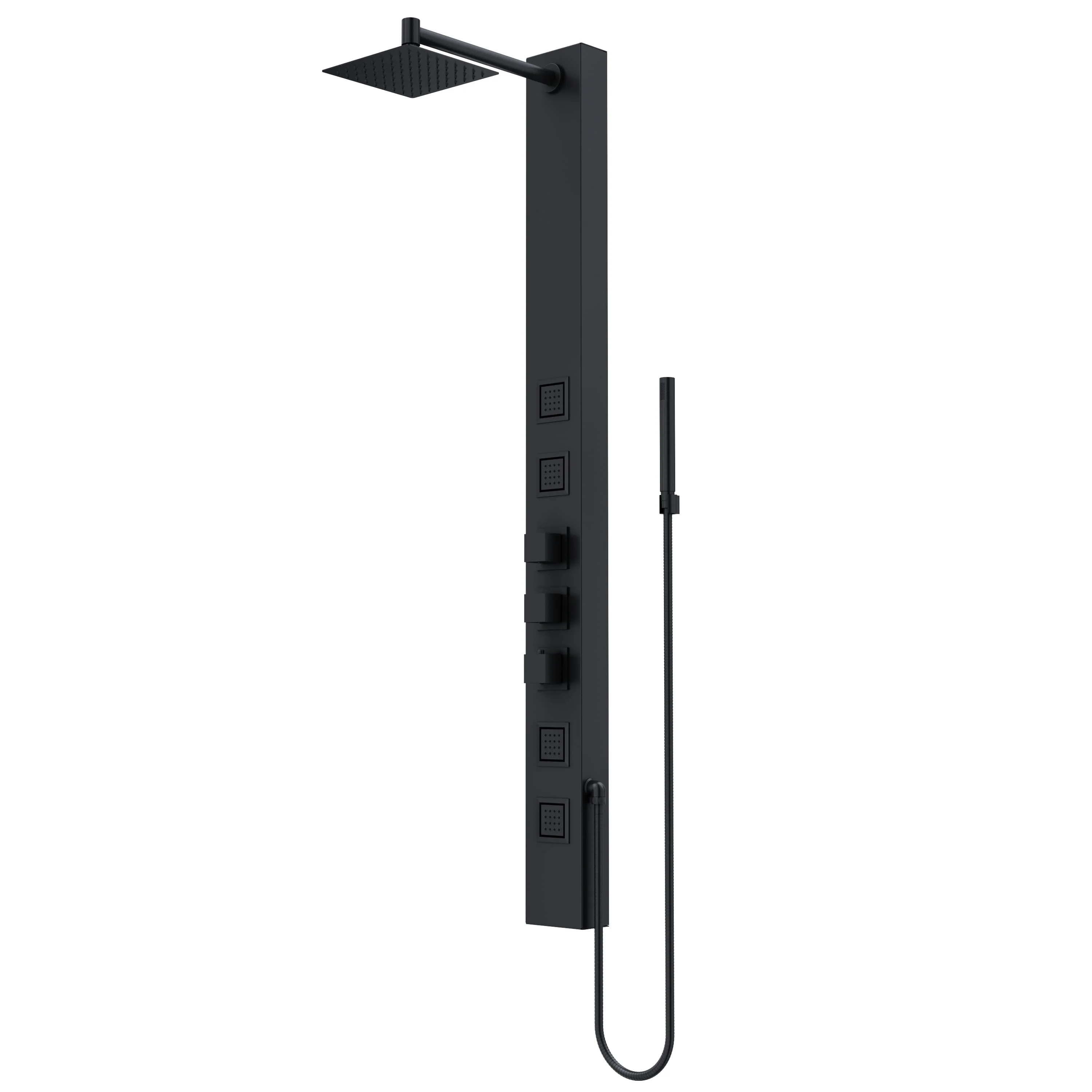 Vigo Vg08021 Sutton Thermostatic Shower Panel - Black