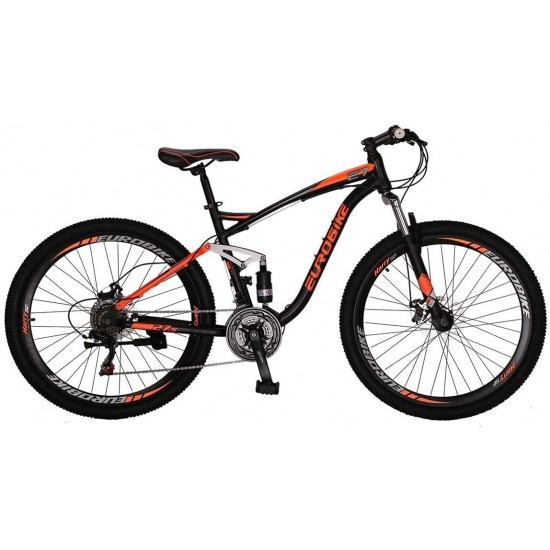 E7 Mountain Bike 27.5 Inches Wheels Dual Suspension Mountain Bicycle 21 Speed MTB