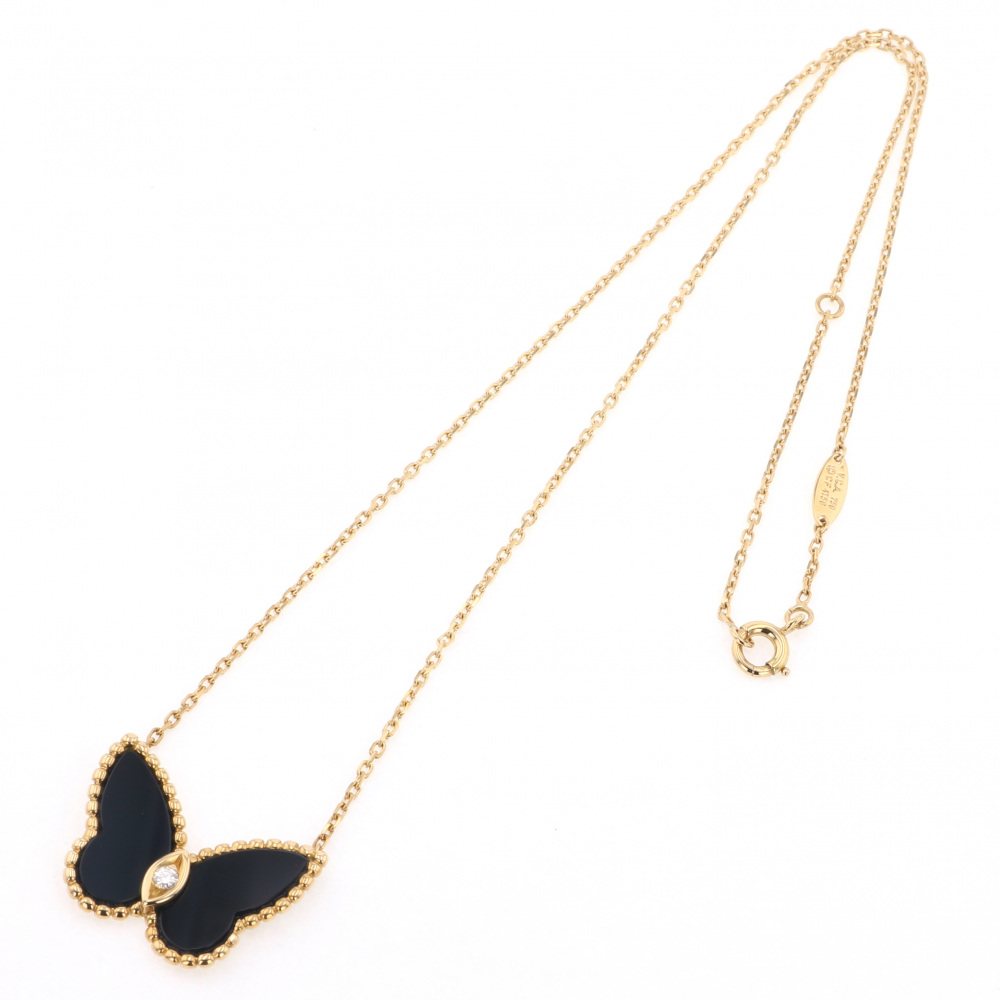 Van Cleef & Arpels Fauna de Papillon Necklace 18K Yellow Gold