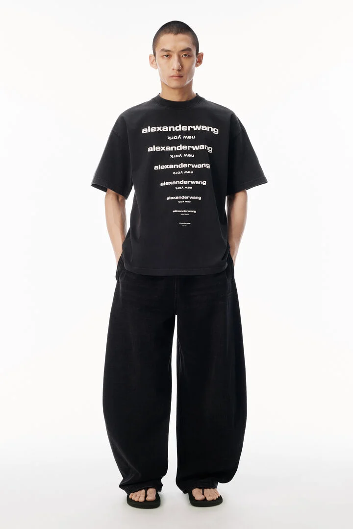 Alexanderwang GRADIENT LOGO SHORT SLEEVE TEE