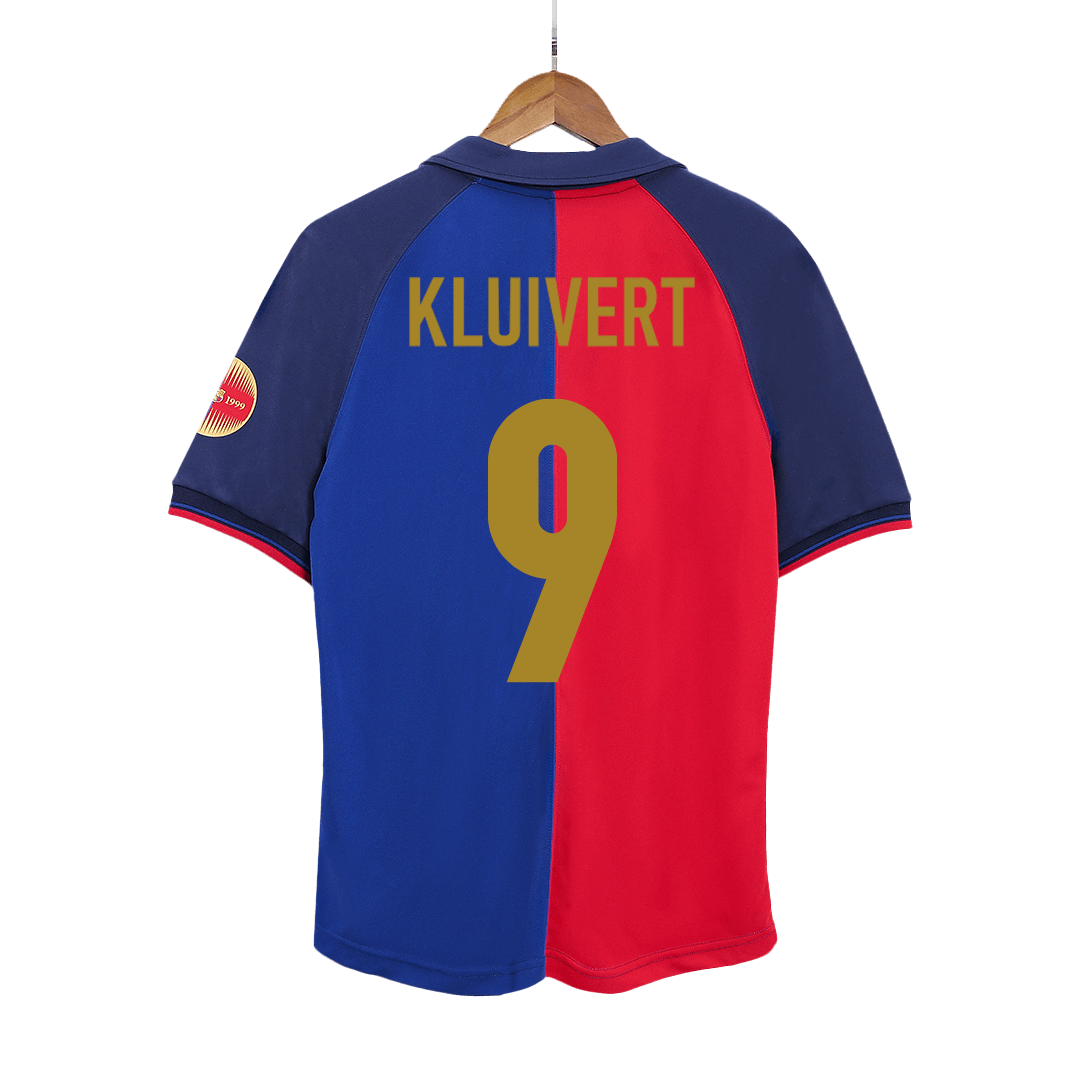 Retro Soccer Jersey KLUIVERT #9 Barcelona Home 1999/00