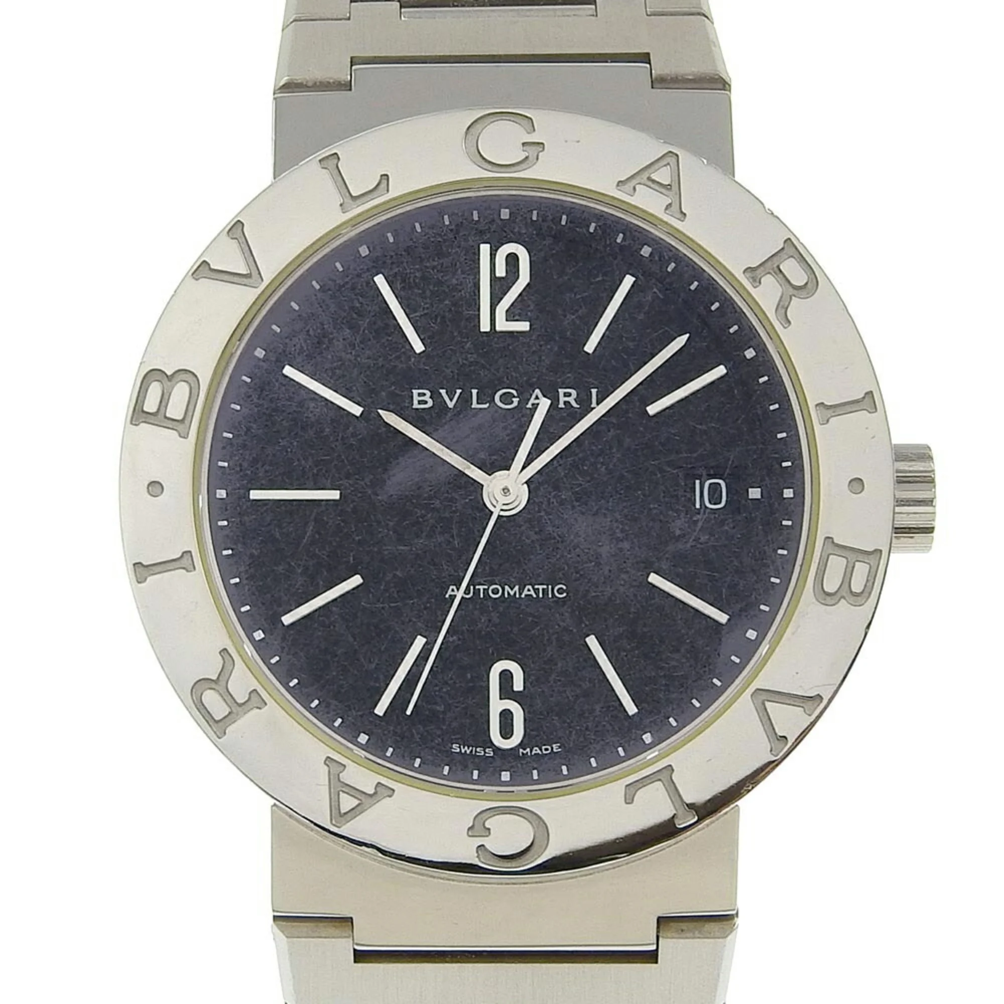 Pre-Owned Bvlgari BVLGARI Watch V8ZB2 BB38SS Stainless Steel Automatic Winding Black Dial Bulgari Men's I213023026 (Good)