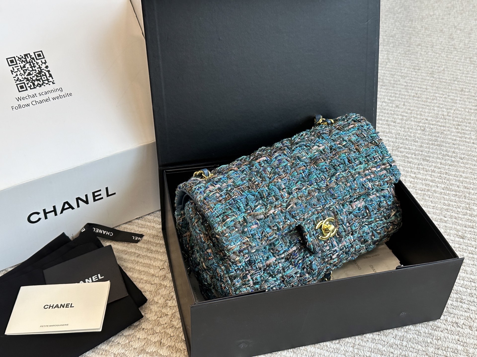 Chanel wool CF bag - cnluxepick