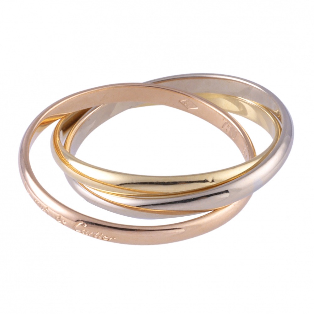 Cartier Trinity Xs Ring Tri-Gold