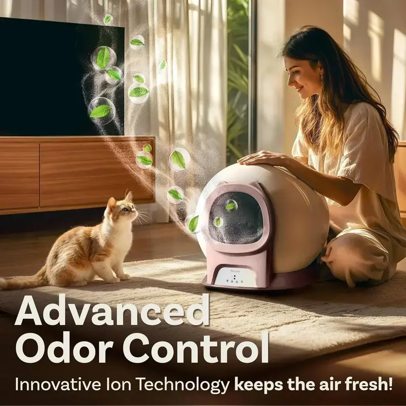 Self-Cleaning Cat Litter Box – Auto-Sensing Smart Box with Safety Shut-Off