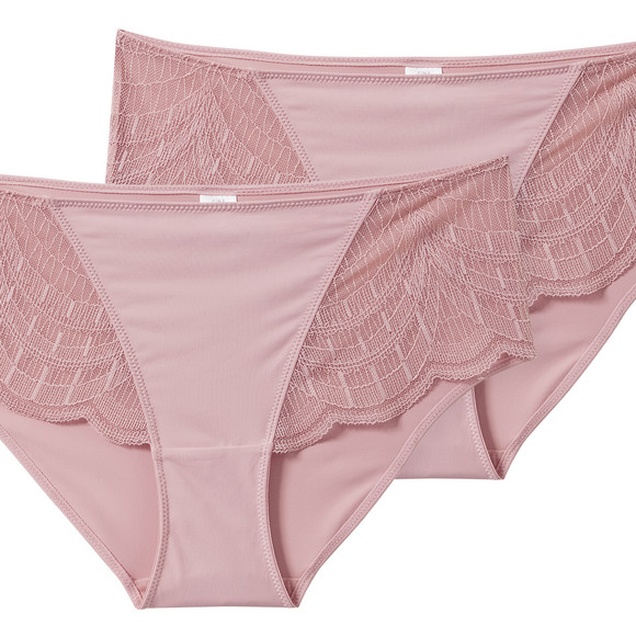 Gina Benotti 2 Damen Pantys mit Spitze