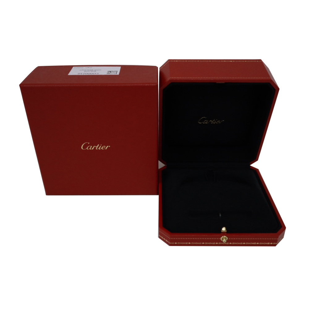 Cartier Love Bracelet 18K White Gold & 18K Rose Gold Diamond N6039100