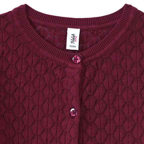 Topolino Mädchen Strickjacke mit Wabenstruktur