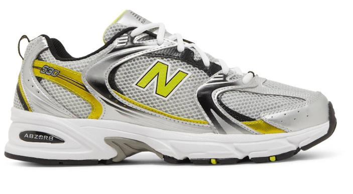 New Balance 530 Retro Silver Yellow MR530SC Casual Running Shoes