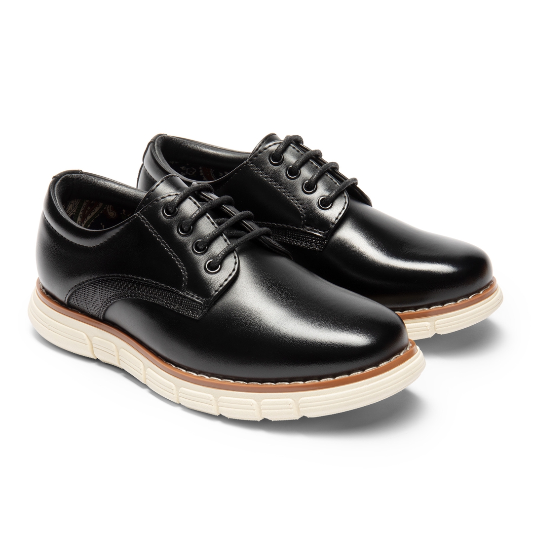 [CrossFlex CrestKids] Boys' Non-Slip Oxford Dress Sneakers