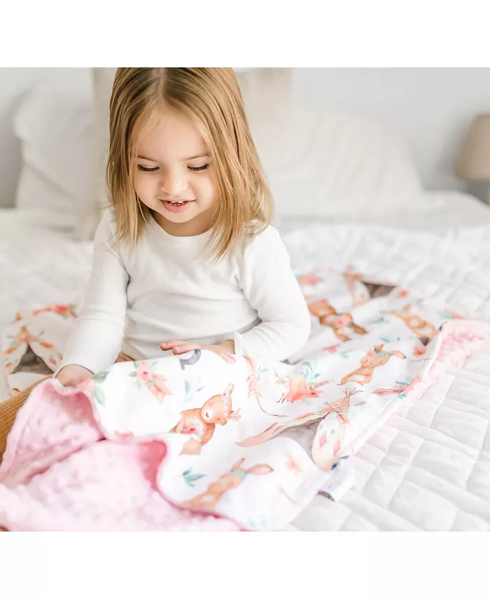 Honey Lemonade Premium Baby and Toddler Minky Blanket - Woodland Tribe