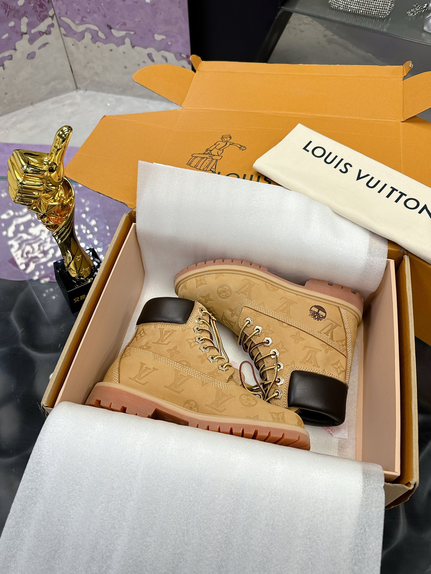 LV x Timberland  Monogram Short boots - cnluxepick