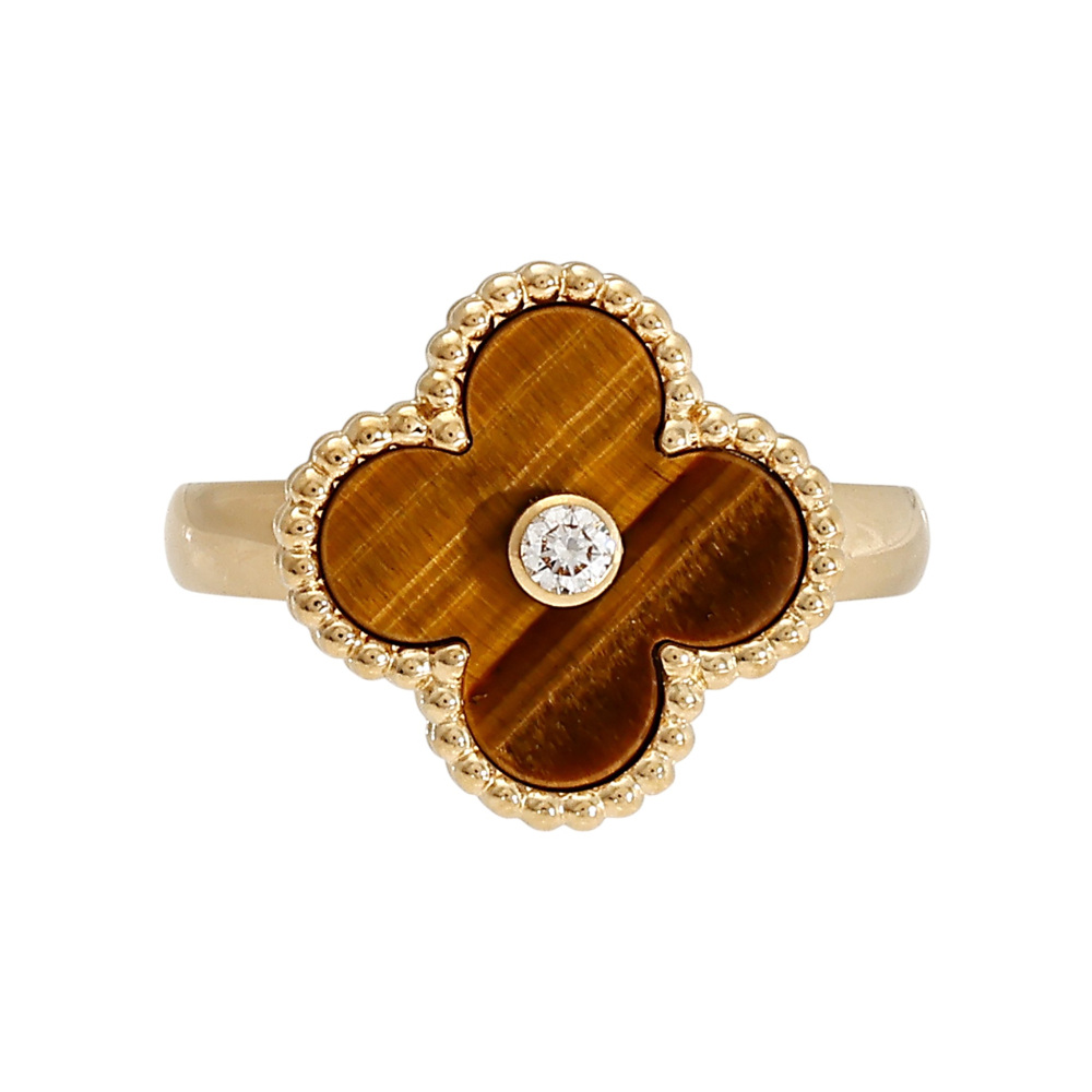 Van Cleef & Arpels Vintage Alhambra Ring 18K Yellow Gold VCARD40900
