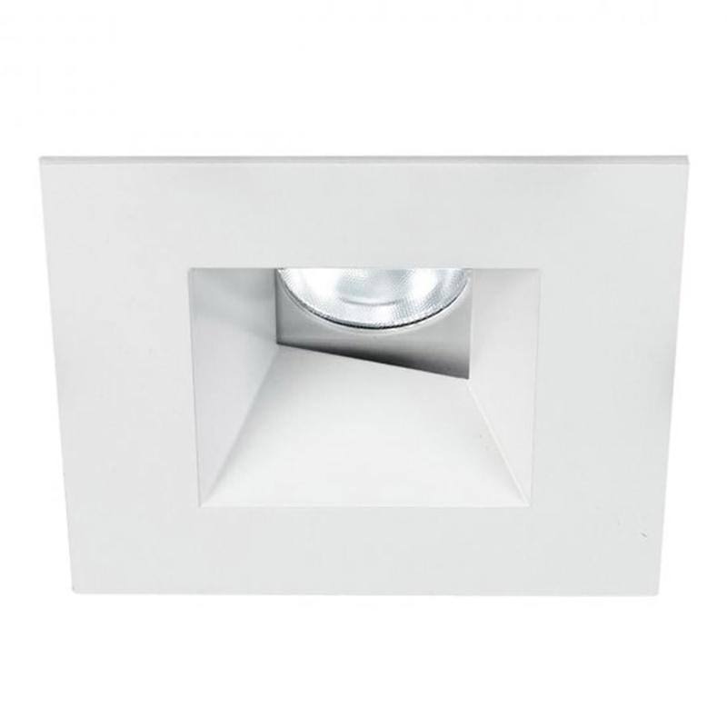 WAC Lighting HR3LEDT518P Tesla Pro 3.5-in Square 0-30 Adjustable LED Recessed Trim - Brushed Nickel HR3LEDT518PN835BN
