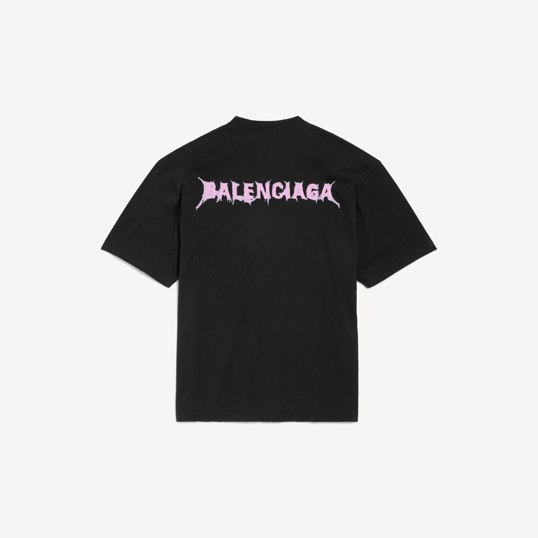 BALENCIAGA DIY Balenciaga Back Medium Fit T-Shirt in black jersey