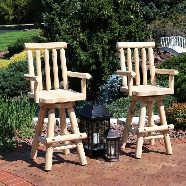 Sunnydaze Rustic Bar Stool