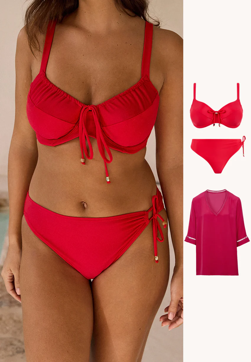 Ensemble maillot 2 pièces Bombinhas avec tunique de plage