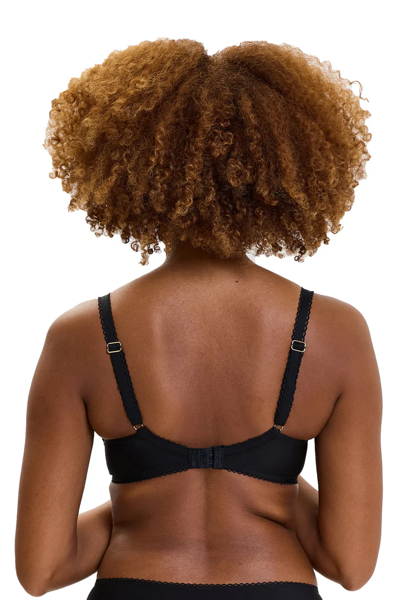 Soutien-gorge corbeille Désiré Noir & Lurex Cuivré