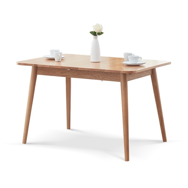Natural solid oak round corner diagonal leg telescopic table 1.21.6m,for 68 people,NO CHAIRS