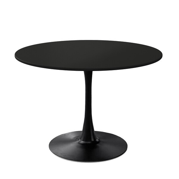 Modern 42 in. Round Dining Table with Round MDF Table Top,Metal Base