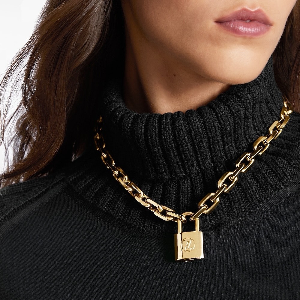 Louis Vuitton Lv Edge Necklace Cadenas Mp2993