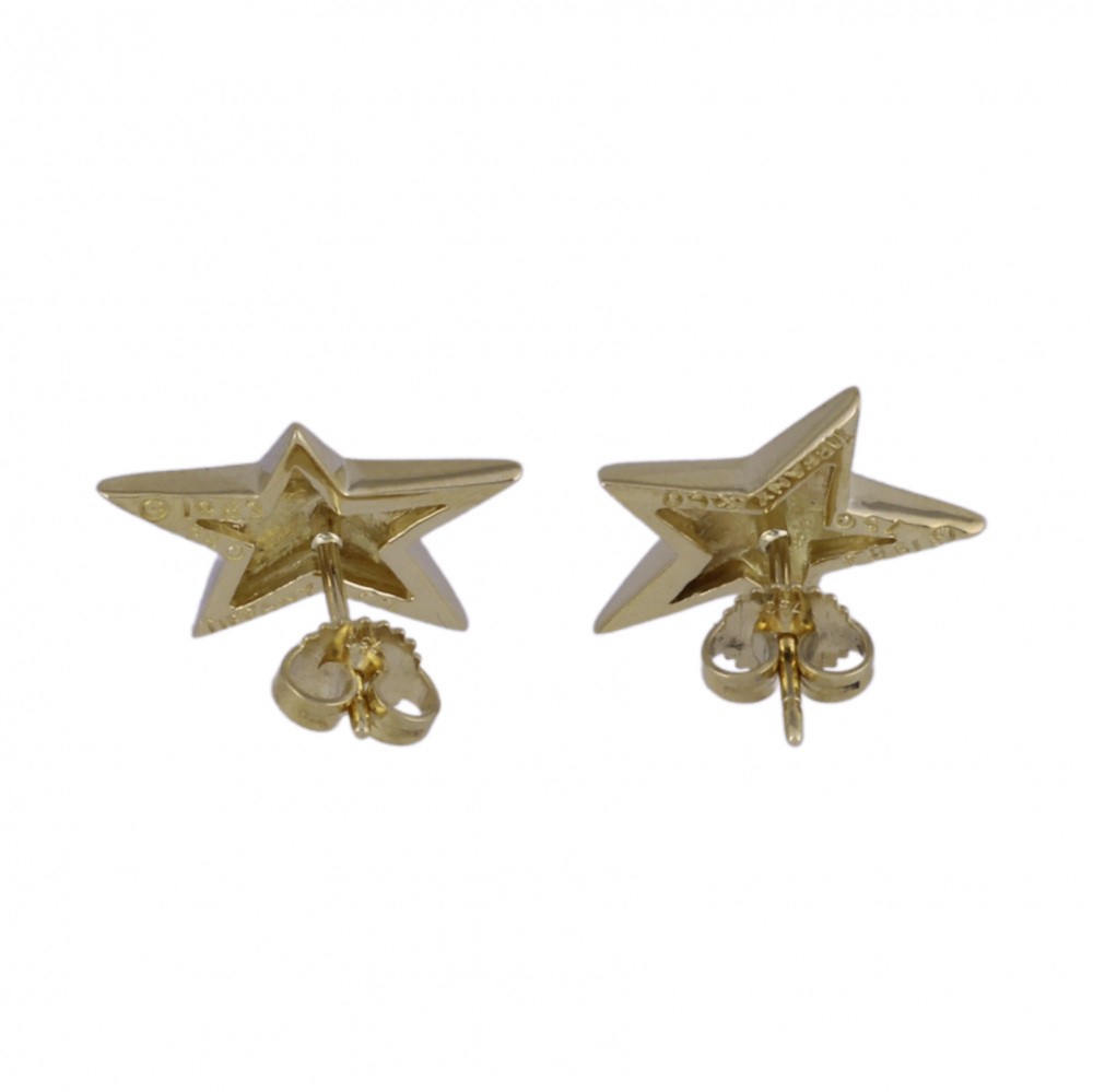 Tiffany & Co. Tiffany Star Motif K18YG Yellow Gold Earrings
