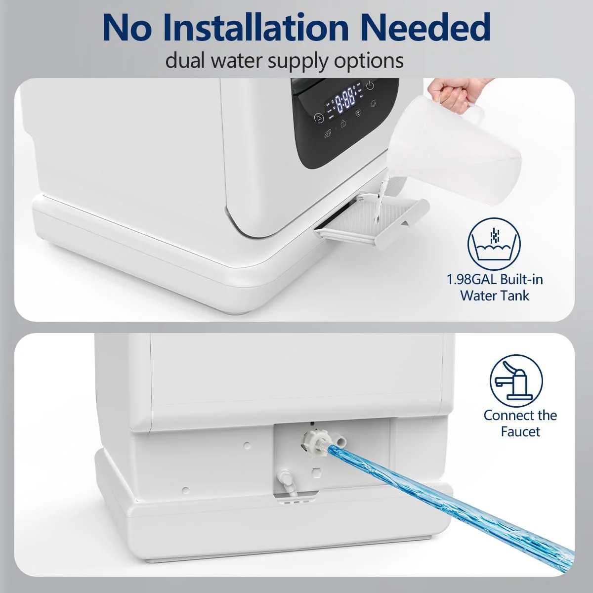 Countertop Dishwasher Countertop with 6 Washing modes DW8306
