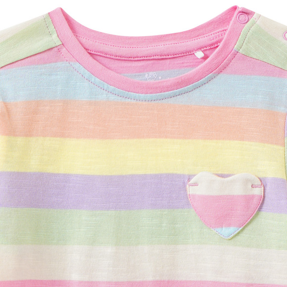 Topomini Baby T-Shirt mit Herz-Tasche