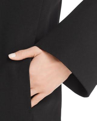 T Tahari Jayden Single-Breasted Coat - Black Xs