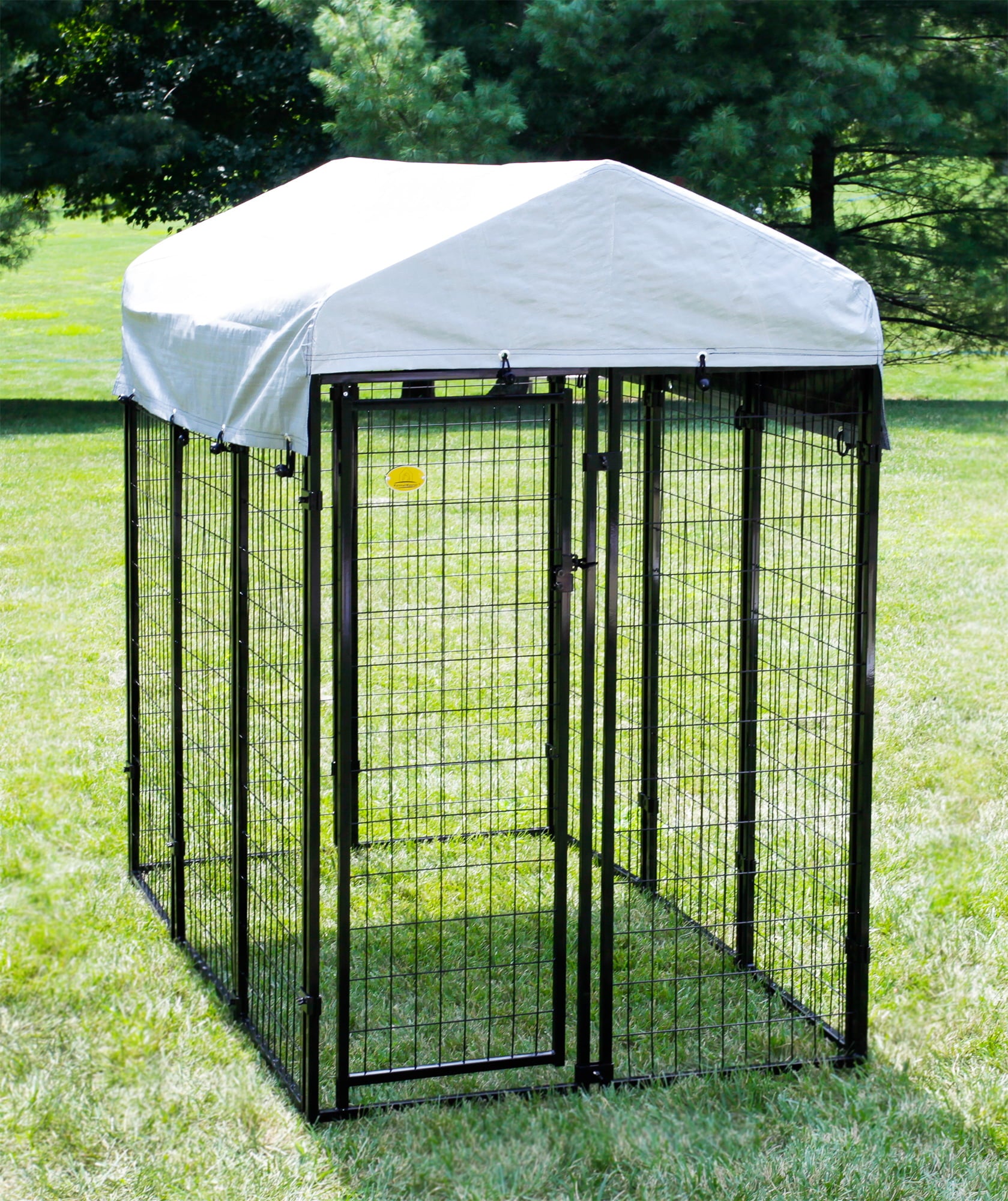 KennelMaster Black Welded Wire Dog Kennel, 72