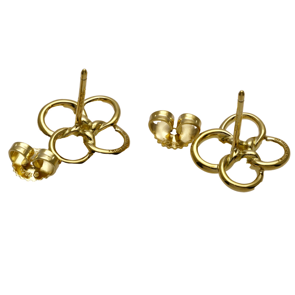 Tiffany & Co. Quadrofolio Earrings 18K Yellow Gold