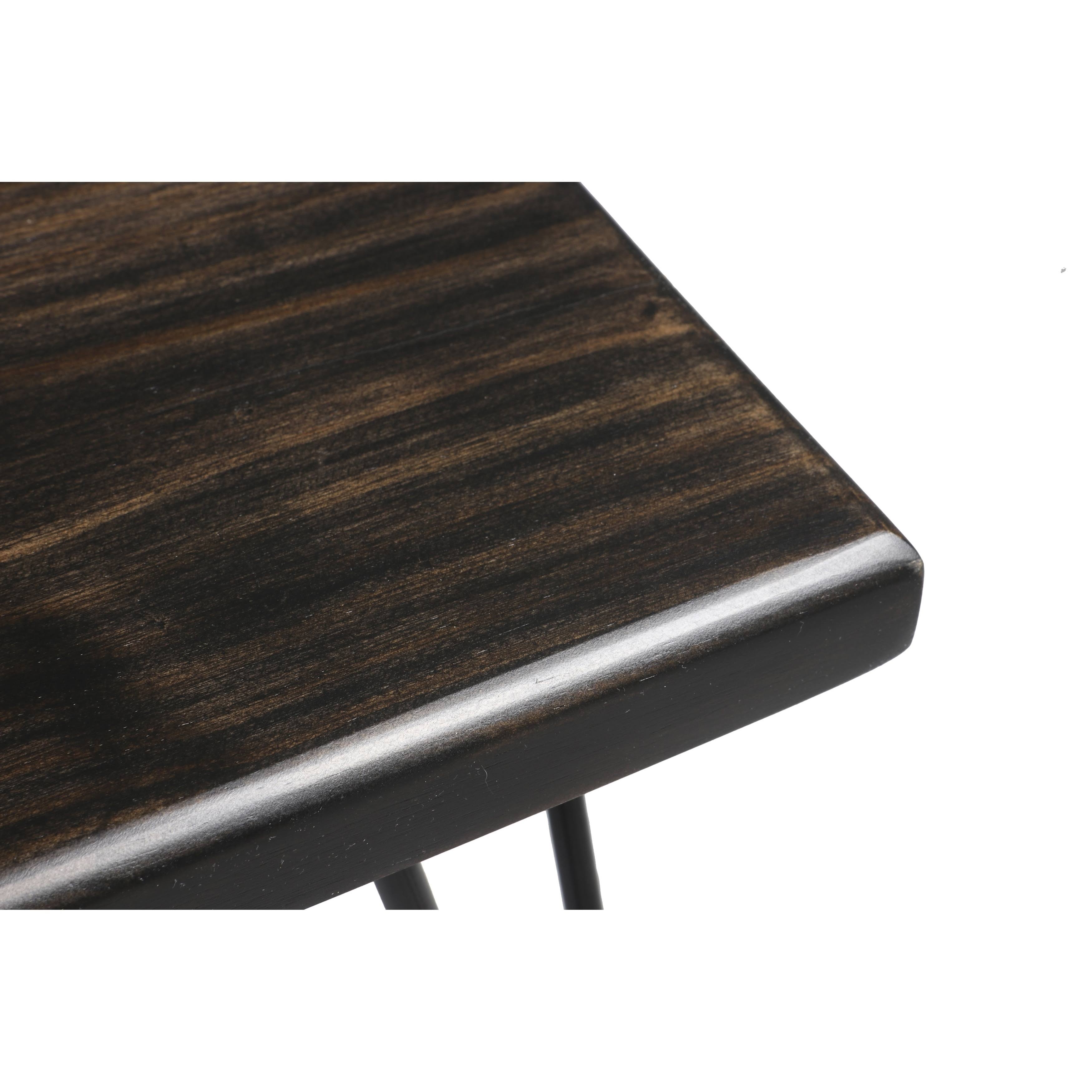 Carson Carrington Julo Wood Bench - Weathered Gray - 34 x 10.5 x 16