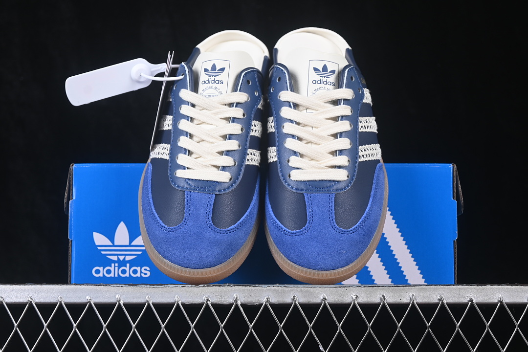 Adidas Samba Jane Mary Jane Lazy Life Shoes Navy Blue/Blue HP5053