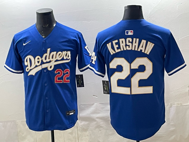 Men's Los Angeles Dodgers Clayton Kershaw #22 Royal Alternate Limited Jersey