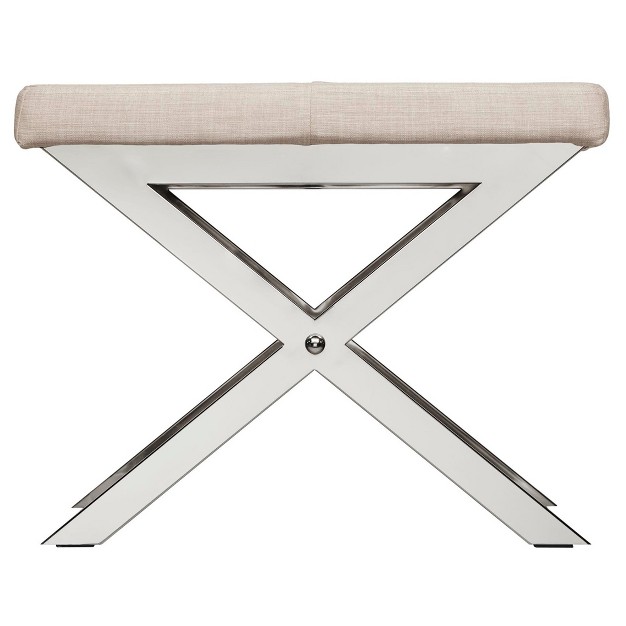 Ornelas Chrome Metal Base Stool Inspire Q