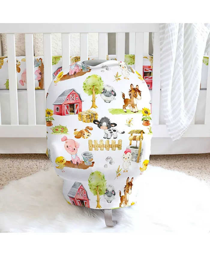 Honey Lemonade Multifunctional Nursing Cover Carseat Cover - Farm Animals