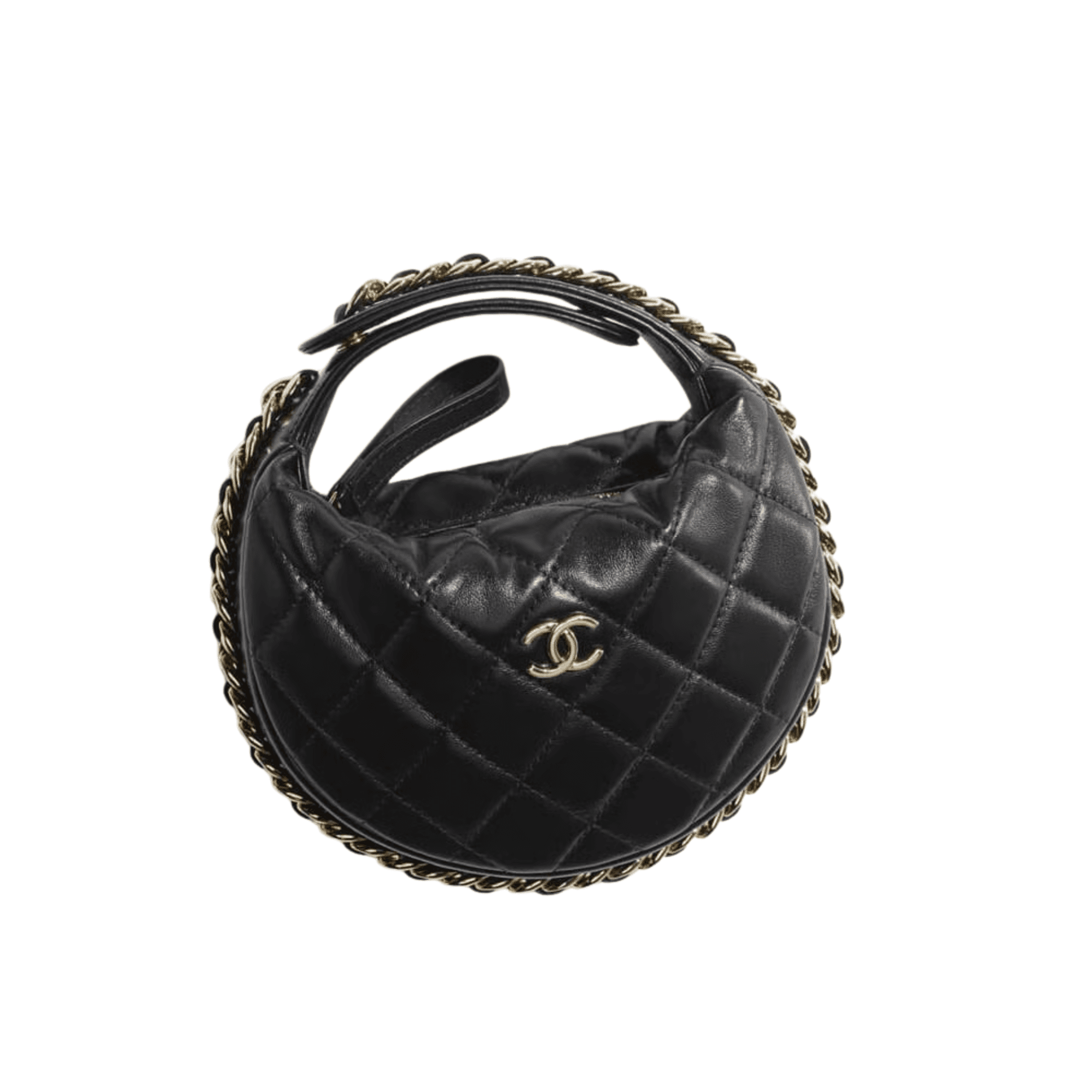Chanel Lambskin Pouch Black 16cm