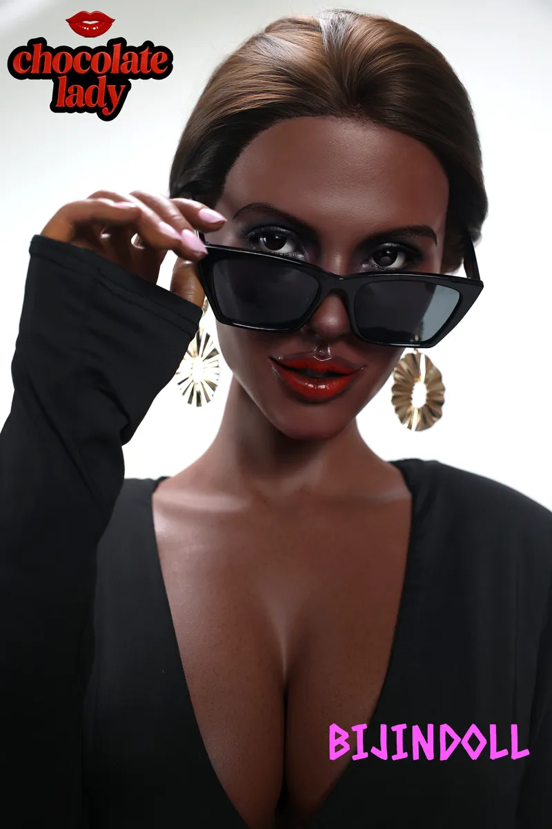 ChocolateLady Doll 166cm E-cup Silicone Sex Doll Lena Black Skin