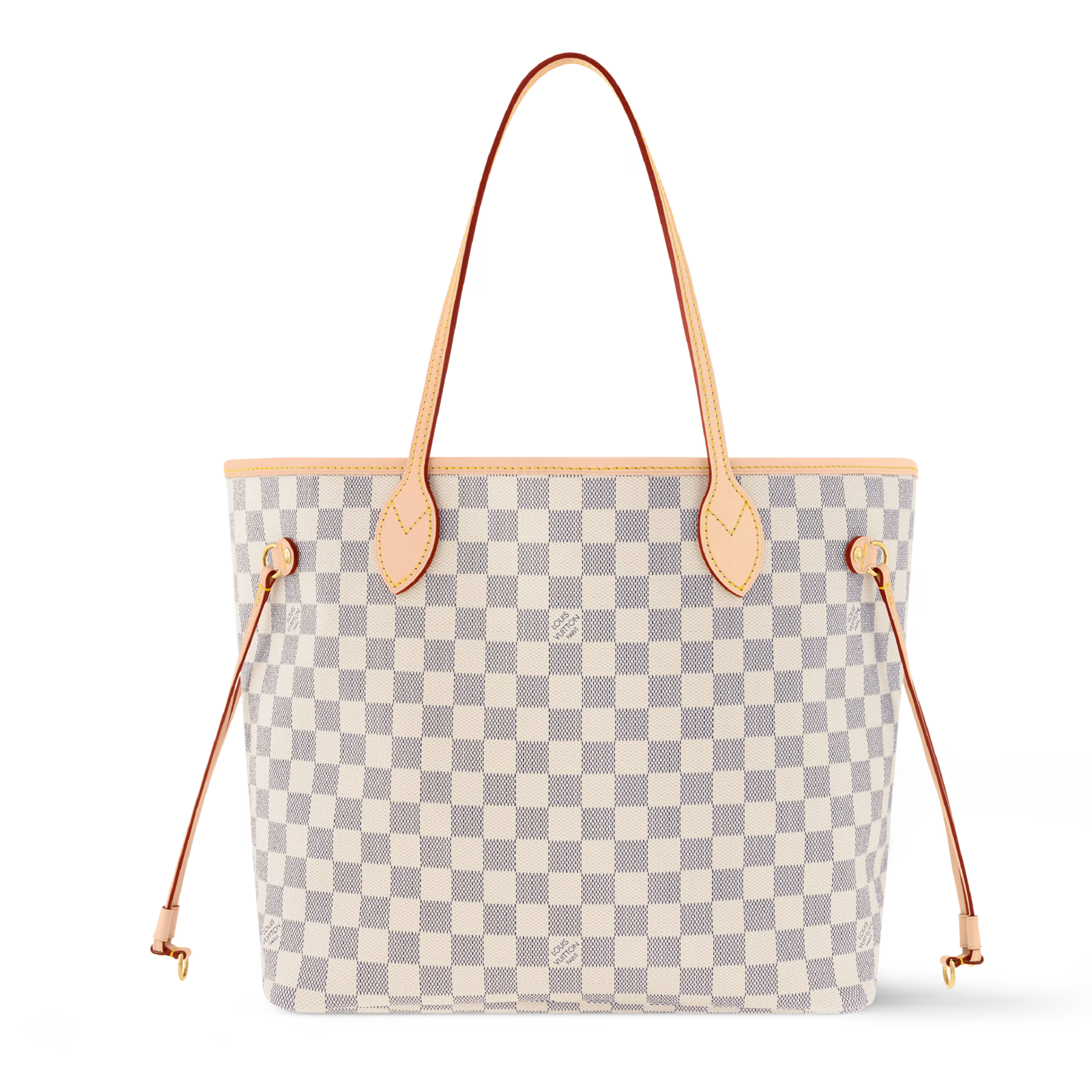 Louis Vuitton Damier Azur Canvas Neverfull MM Tote Bag – Beige