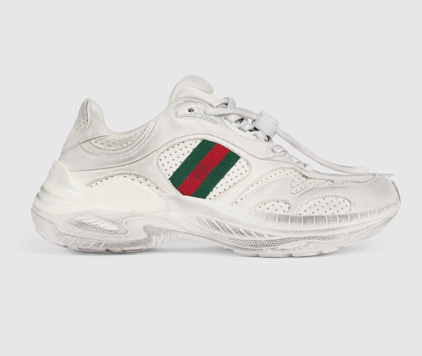 Women's Gucci 2.0 sneaker White washed-effect leather