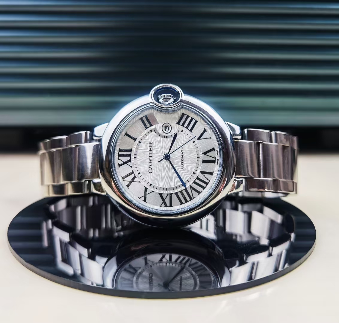 Cartier Blue Balloon Men's Classic Steel Band Watch - cnluxepick