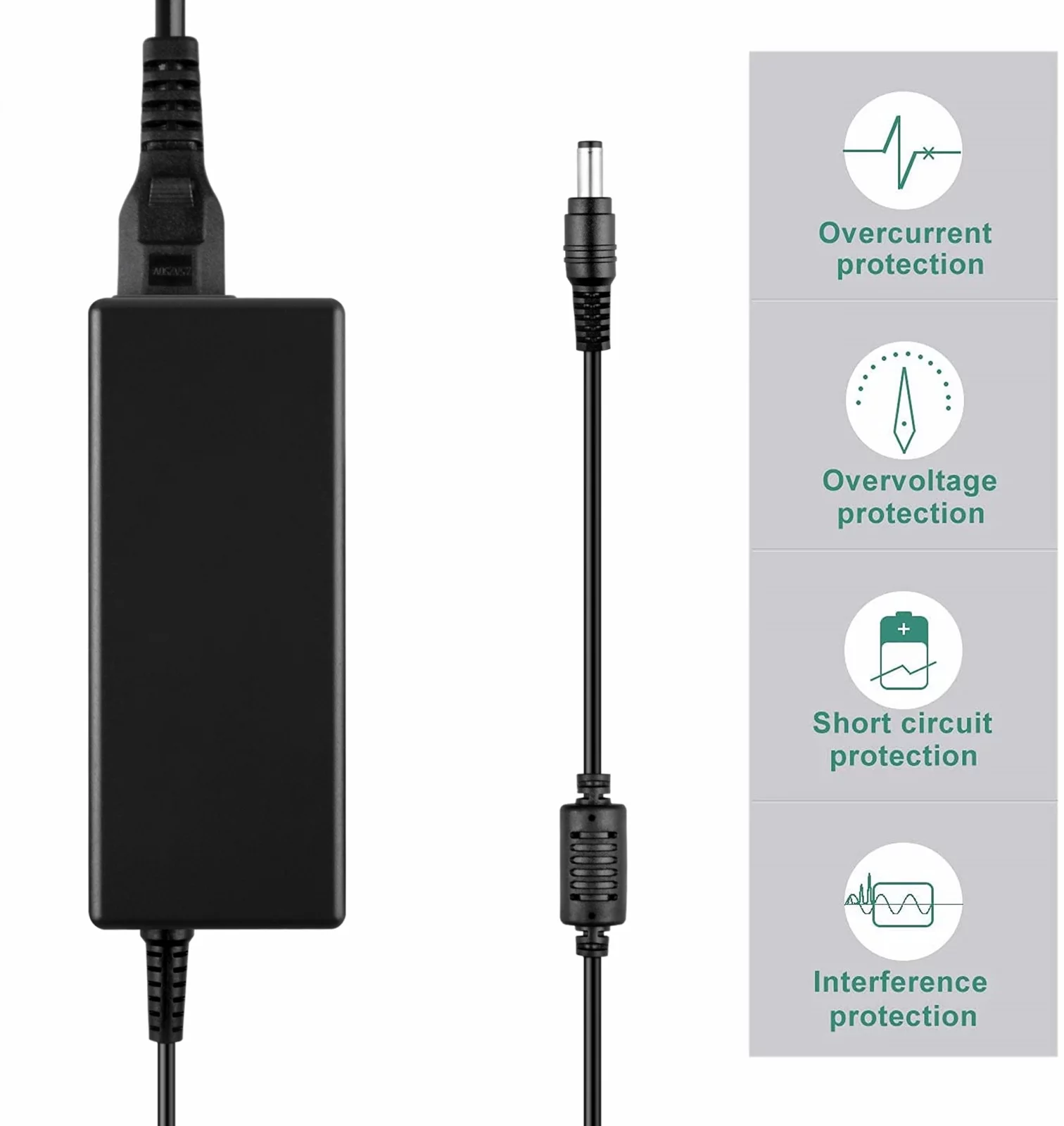 KONKIN BOO Compatible AC / DC Adapter Replacement for Hasee ADP-90SB BB ADP-90SBBB Power Supply Cord Cable PS Charger Mains PSU (Total 8FT Cable)