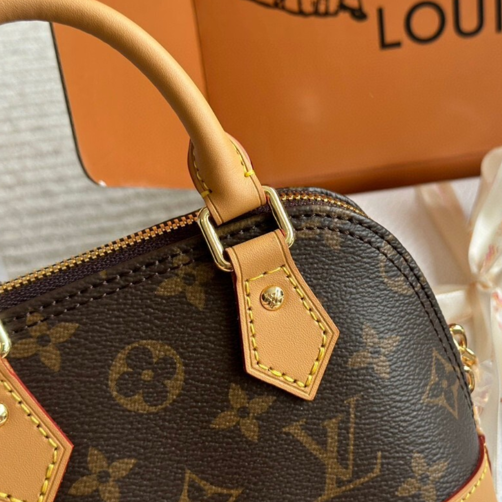 Louis Vuitton Nano Alma Monogram Brown 7.9 Inches M82717