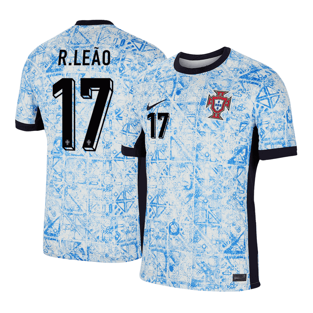 R.LE?O #17 Portugal Away Soccer Jersey EURO