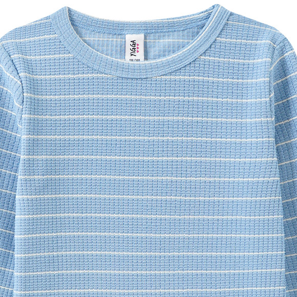 Yigga Mädchen Langarmshirt mit Struktur
